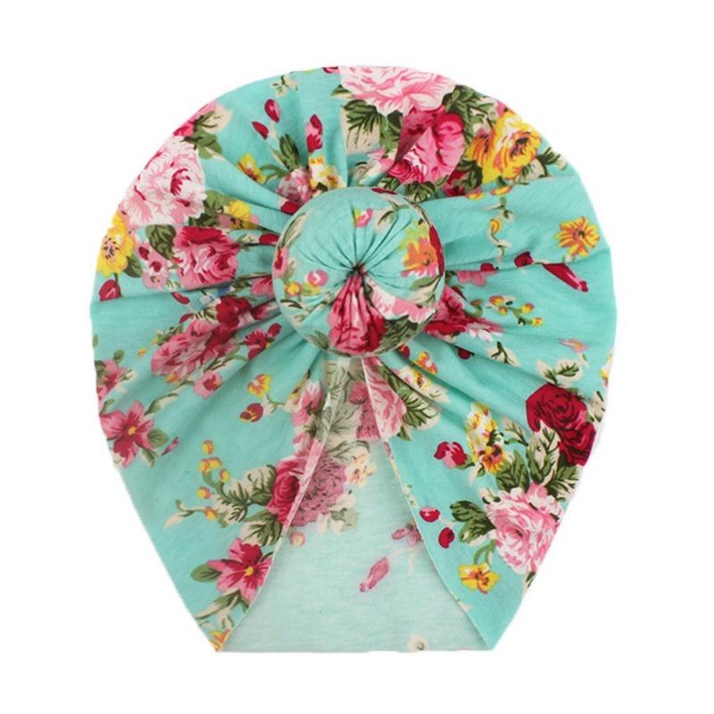 New baby pullover hat, cute printed donut children's hat, summer thin baby fetal hat