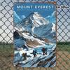 Vintage Everest Metallwandkunst 30x20cm Himalaya-Kletterer Retro-Poster Heimdekoration