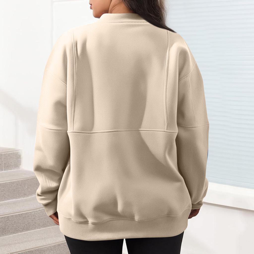 Womens Casual Long Sleeve Drawstring Sweatshirt Pullover Tops Loose Oversized Clothes