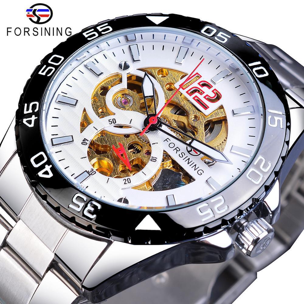 

Fashion Forsining Style Men S Atmosphere Casual Hollow Waterproof, Automatic Mechanical Watch