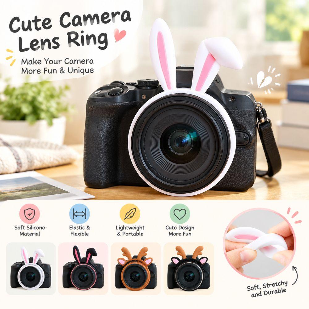 Protective Camera Decoration Detachable Camera Lens Accessory Lens Decoration Ring Photography