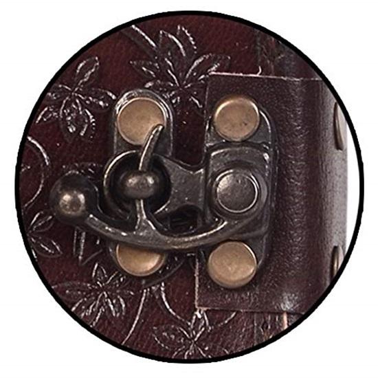 Leather Diary Journey Double Wolf Diary With Lock For Artist Sketchbook,Scrapbook,Drawing,Writing 17.78 X 12.7 Cm 240 Pages