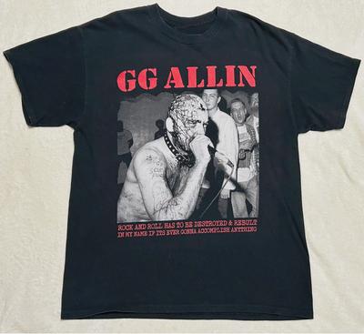 Gg Allin Gift For Family Black T-Shirt