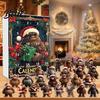 Multifunctional Holiday Decoration Surprises Family Ape Man 24-Day Countdown Advent Calendar Themed With Christmas Festival