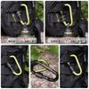 TITECOUGO Outdoor Carabiner Stylish Climbing Small Aluminum D Hook Sturdy
