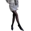 Women Girls Japanese Style Hollowed Out Mesh Tights Stockings Elegant Plaids Jacquard Pattern Fishnet Pantyhose Hosiery