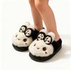 Winter Warmth Thick-Soled Fleece-Lined All- Cotton Slippers With Heel Coverage