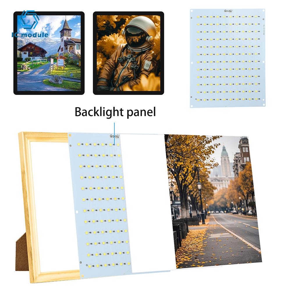 110/120 LED Beads Embossed Backlight Panel Kit 5V Adjustable Brightness LED Light Board Accessories