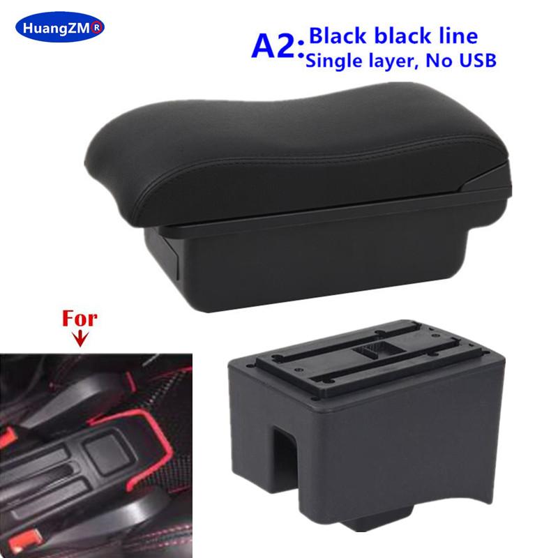 For Volkswagen Polo Armrest Box For Volkswagen VW Vento Polo V 2009-2020 Car Armrest box Storage box Retrofit Car Accessories