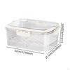 Portable Food Serving Tray with Lid Meal Organizer Reusable Good Sealing for Family Gatherings