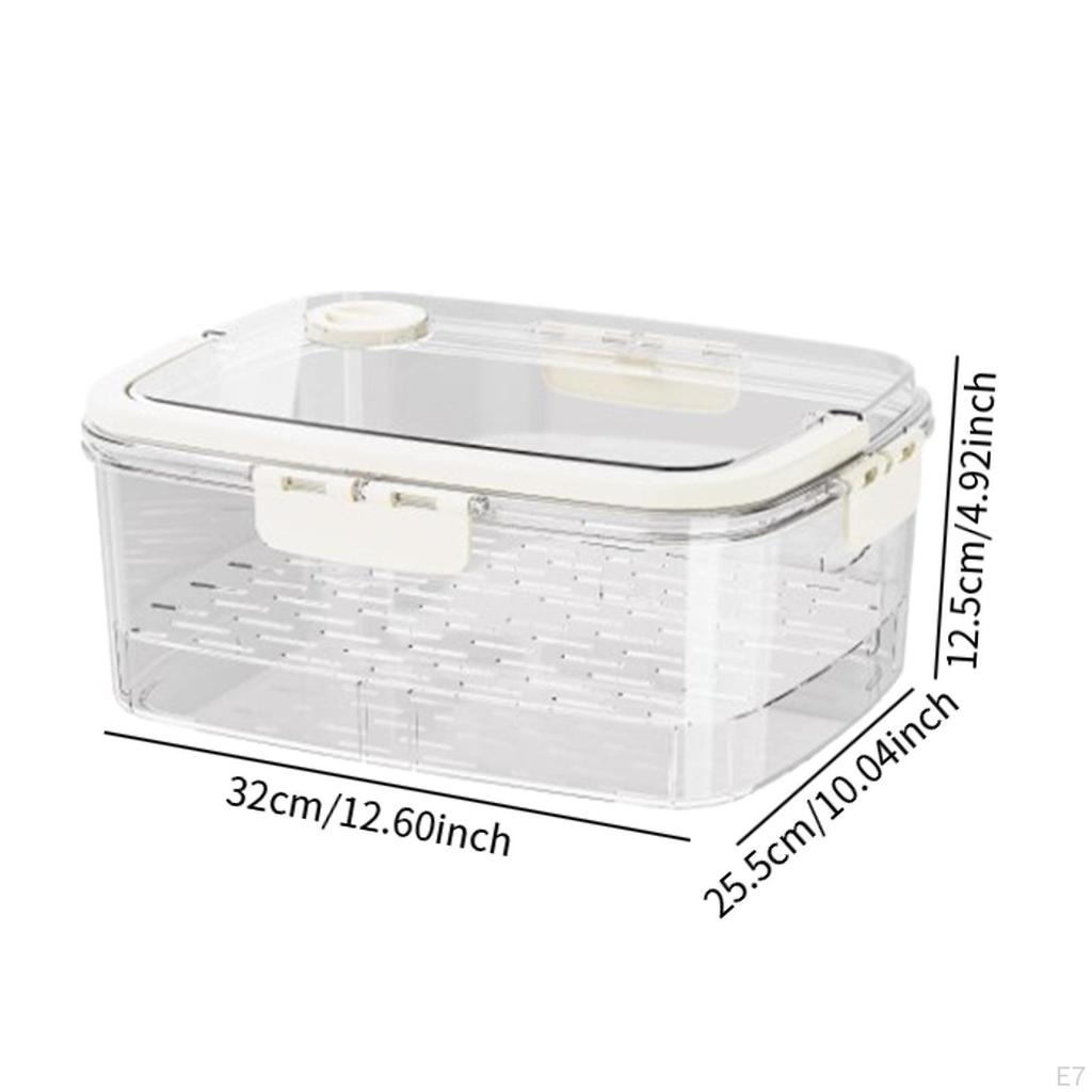 Portable Food Serving Tray with Lid Meal Organizer Reusable Good Sealing for Family Gatherings