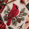 Pre-cut Fabric Christmas Patchwork Art Painting Kit Christmas Tree Patchwork Fabric Kit  Friend