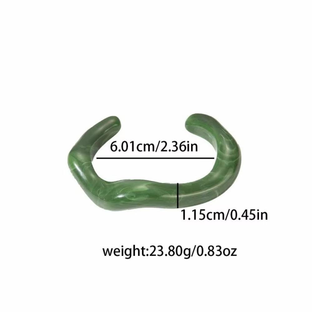 Unregelmäßiges Geometrisches Offenes Armband Mehrfarbig Texturiert Armreif Einfache Manschettenarmbänder Damenschmuck