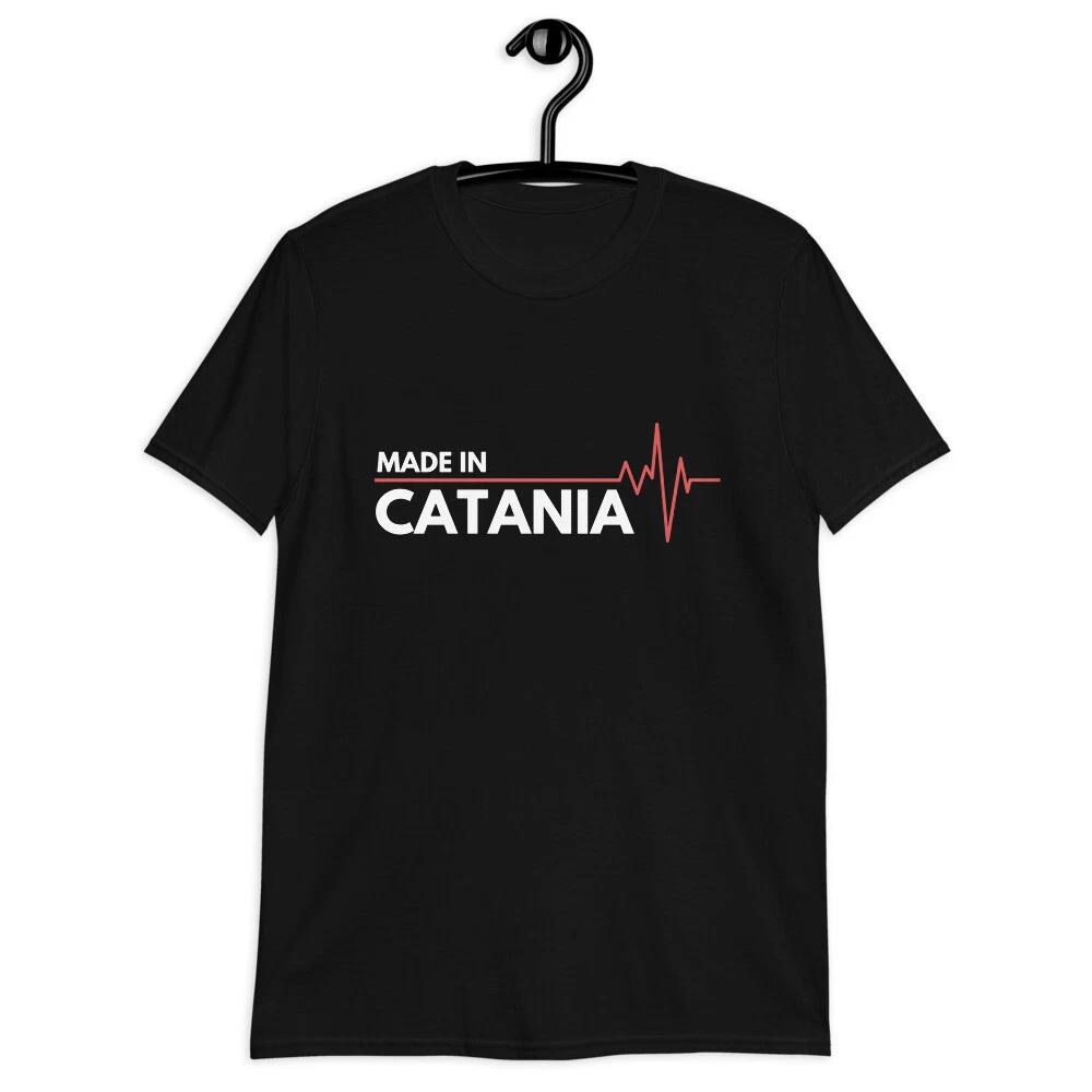Made In Catania Italy Italia Place Of Birth Heartbeat Classic Fit T-Shirt