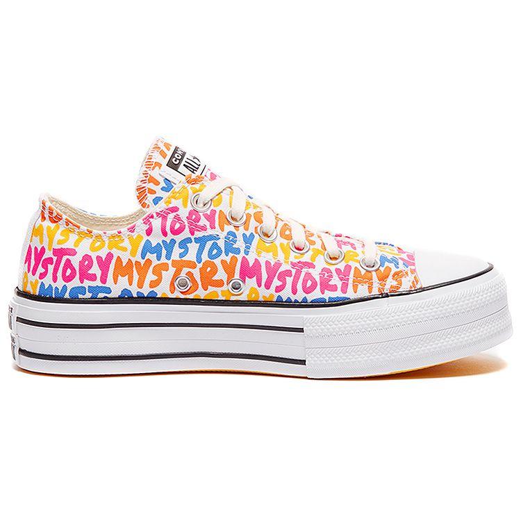 Converse  Chuck Taylor All Star Platform Low My Story Women Sneakers Multi-Color Egret Amarillo 570322C