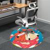 1pc Ponyo Office Round Area Rug, Under Office Chairs Bedroom Living Room Home Decor, Room Decoa1022165