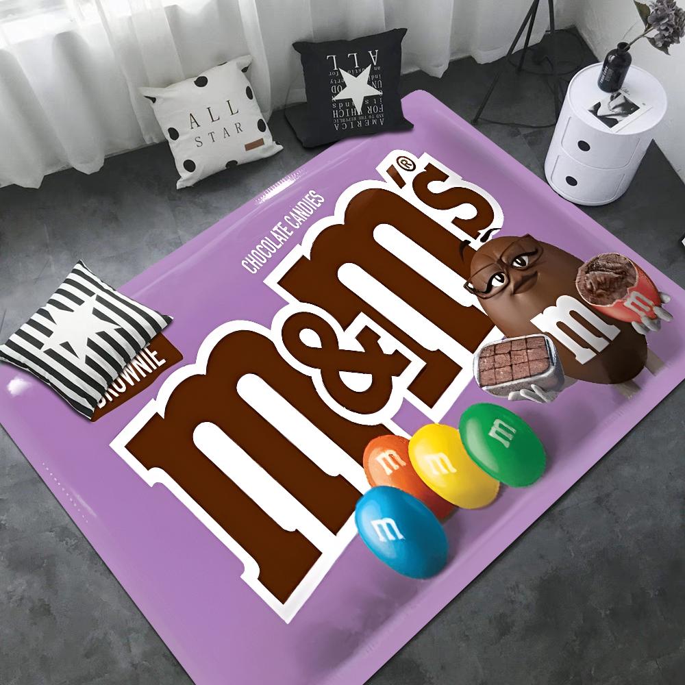 M Schokoladenbonbon Eingangstür-Matte Anti-Rutsch Wasser-absorbierend Langes Streifen-Kissen Schlafzimmer-Matte Toiletten-Teppich
