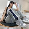 Women's Loose Cuffed High-Waist Drawstring Sweatpants - Autumn/Winter 2025 Wide-Leg Casual Pants