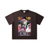 260 GSM Double Yarn 32 Count 100% Cotton Demon Slayer V25 Akaza Print Unisex Heavy Cotton T Shirt