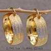 Copper Material Exaggerated Geometric Irregular High-End Earrings Personality Temperament Simple Earrings Earrings