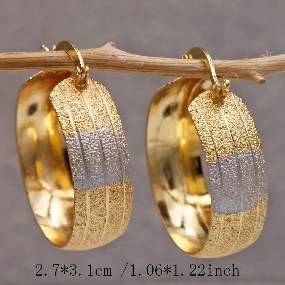 Copper Material Exaggerated Geometric Irregular High-End Earrings Personality Temperament Simple Earrings Earrings