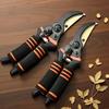 Professional Titanium Alloy Garden Pruning Shears, Ultra-sharp, Corrosion-resistant Heavy-duty Steel Garden Shears, with Non-slip Soft Sponge Handles.