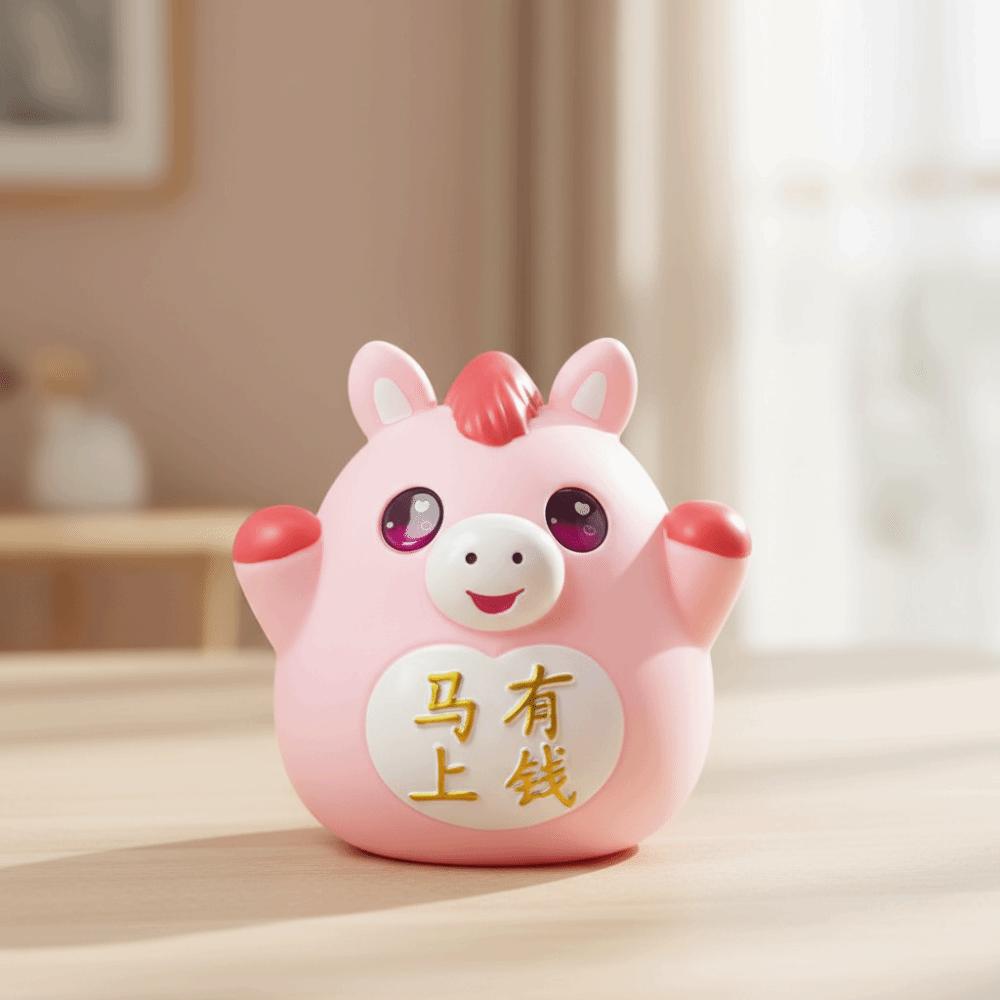 Anti-Fall Piggy Bank Cartoon Decorative Ornament Home Decoration Money Box  Living Room