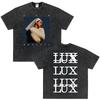 Vintage Gewaschenes Singer Rosala LUX Album Grafik T-Shirt Herren Damen Mode Kleidung T-Shirt Lässig Hiphop Übergroße T-Shirts