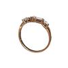 S925 Gold-Plated Sterling Silver Square Diamond Women's Ring