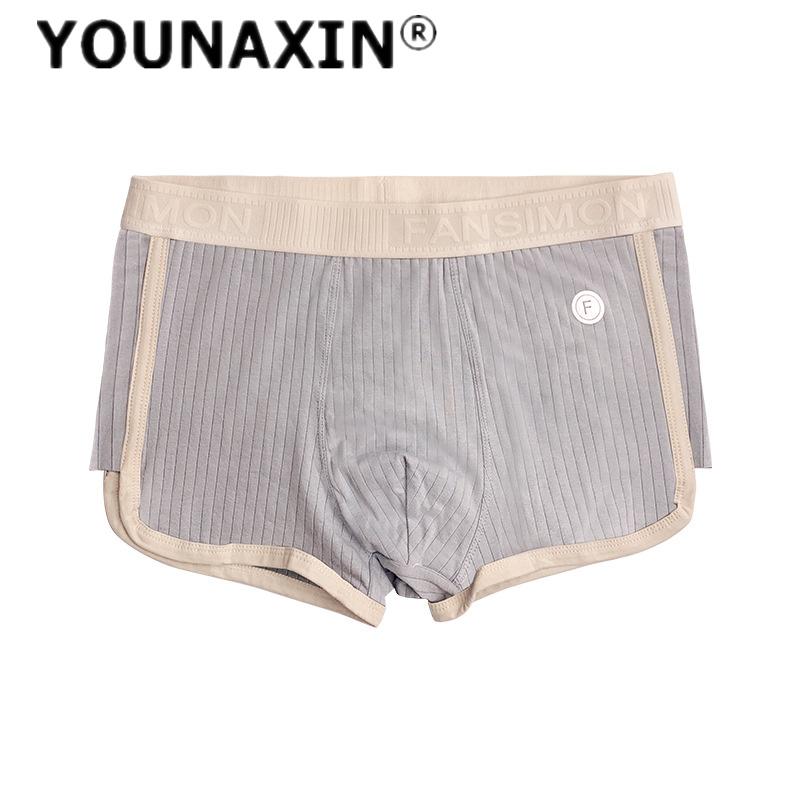 

Мужское нижнее белье больших размеров, большие боксеры, хлопковые дышащие трусы, шорты для мальчиков, спортивное нижнее белье L XL 2XL 3XL 3XL серый