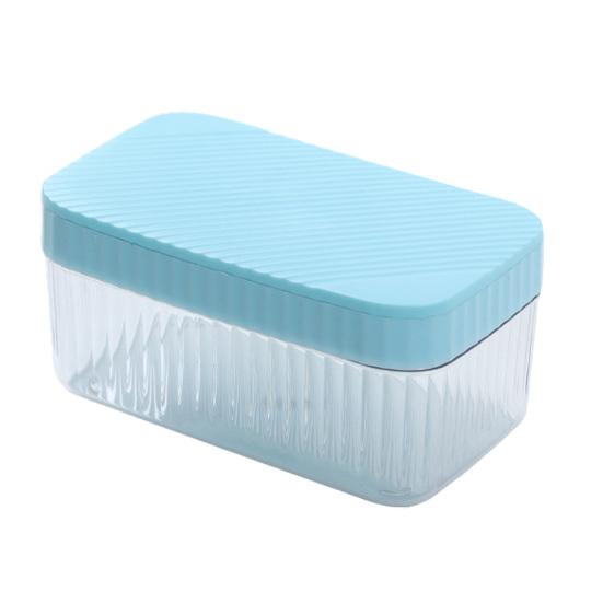 Silicone Ice Cube Tray with Storage Box And Ice Shovel 32 Grids Ice Mold for Freezer Leak-Proof Stackable Ice Maker for Home Party