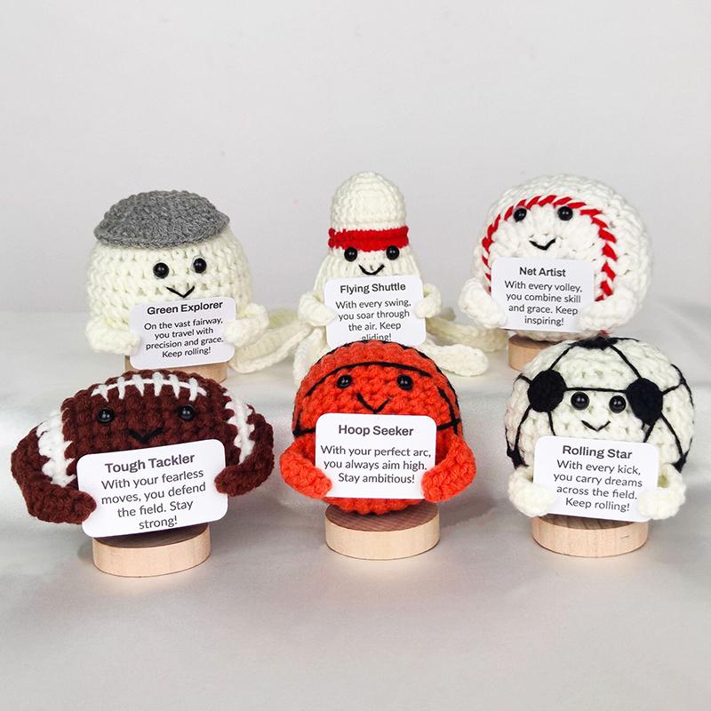 Crochet Ornament Finished Positive Crochet Animals Sloth Chicken Desk Accessories Home Office Decoration Home Decor