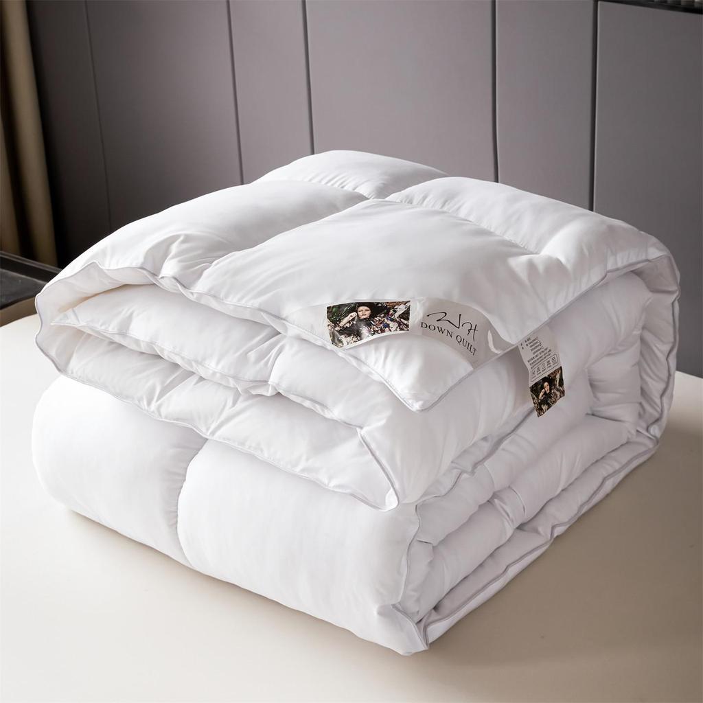 Hotel Luxury Microfiber Quilt - Thick Warm Winter & Spring/Autumn Comforter for All Seasons