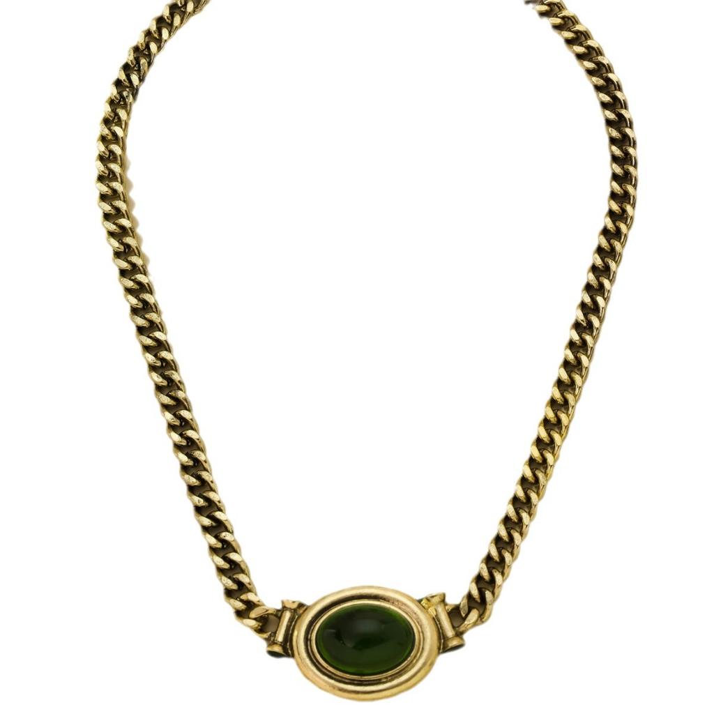 Medieval Vintage Western Retro Glazed Necklace Stud Earrings Marking Set, Niche Design Advanced Sense