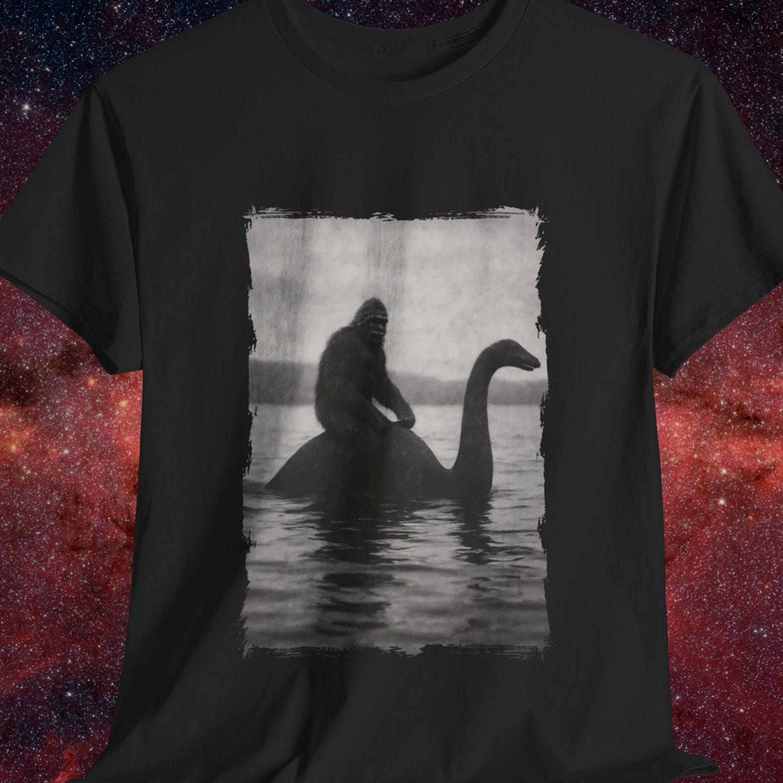 Bigfoot and Nessie | Funny T shirt, Meme, Conspiracy, Loch Ness, Bigfoot, Cryptozoology M