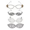 Irregular Rhinestone Eyeglass Frame Vintage Light Luxury Face Eyewear Decoration Party Jewelry Sparkling Crystal Eye Frame