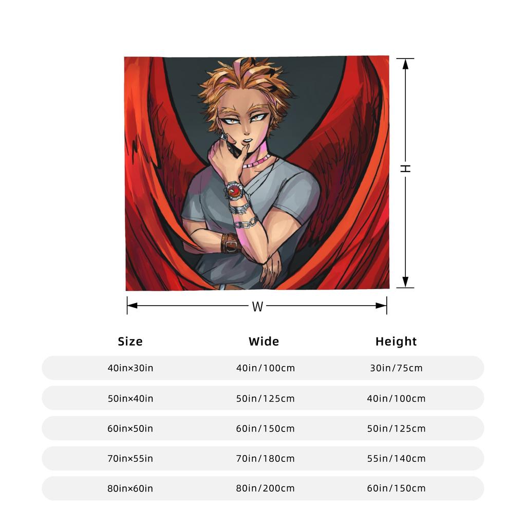 Hawks My Hero Academia Blanket Fleece Spring Autumn Portable Super Soft Throw Blankets for Bedding Bedroom Bedspread