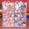 2sheets Cartoon Sticker 3D PVC Hollow Puffy Squishy Rabbit Capybara Bear For Phone Case Laptop Decoration Journal DIY Collage