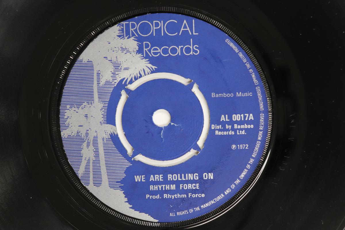 

7inch Record BUNNY FRANCIS RHYTHM FORCE Hot Shot We Are Rolling On AL0017 TROPICAL RECOR 1972 UK Reggae Ska Dub Used