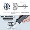 Feinschmuck 1/2/0,5 Karat*2 Ovalschliff GRA-zertifiziert VVs1 Diamant Moissanit Ohrstecker S925 Sterling Silber Ohrstecker für Damen