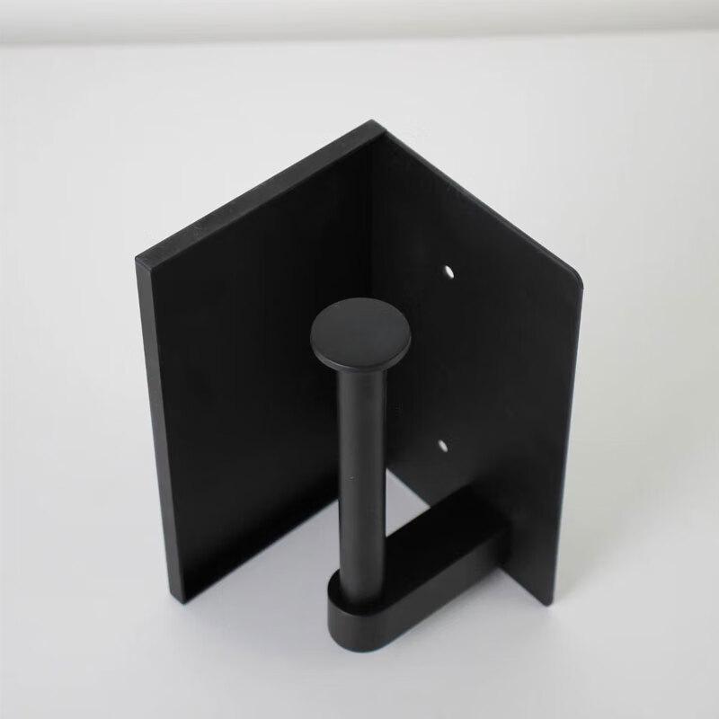 Brushed Stainless Steel Toilet Paper Holder with Storage Shelf