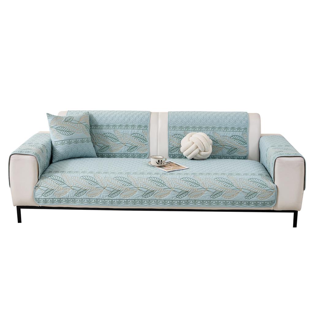 New Washed Cotton Sofa Cushion Fabric Four Seasons Universal Non-Slip Leather Sofa Seat Cushion Sofa Cover Cover Cloth