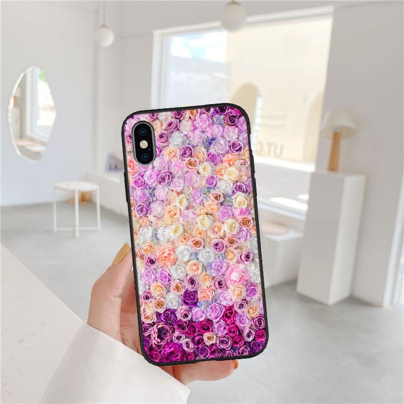 CJ17 Beautiful Roses Flower Soft Shell Phone Case for Redmi Note 13 14 Pro+ Plus A3 A3X 13X 13C 13R 14S 14C 14R