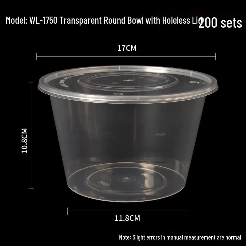 

Disposable Round Takeaway Food Containers