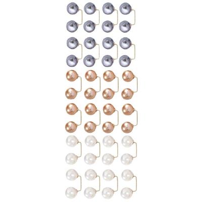 8 Piezas Perlas Artificiales Broche para Ropa Ajustadores de Cintura para Jeans Pin Pin de Seguridad para Vestido Pin de Seguridad para Cárdigan Pin para Chal Suéter