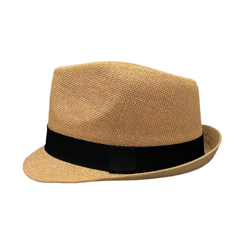 Sun Hat Women'S Sun Protection British Retro Paper Cloth Straw Hat Panama Hat