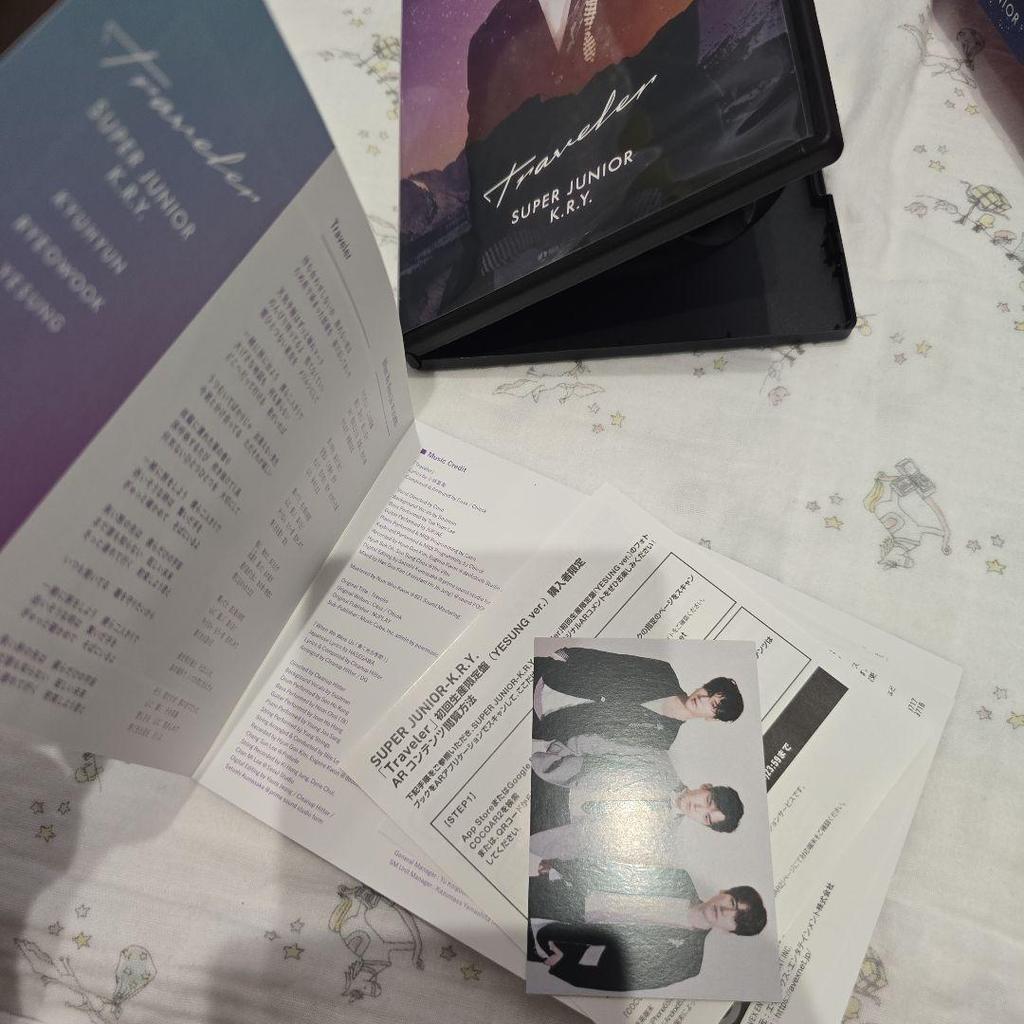 [USED] Super Junior K.R.Y. Yesung Traveler CD with Trading Card