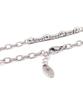 Surgical Chain Shine Mix Charm Layered Bracelet (PLT-BR-078_SV)