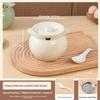 Kitchen Oil Pot Household Ceramic with Lid High Temperature Splashing Special Large Seasoning Tank for Seasoning Organizer