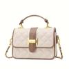 New Women's One Shoulder Crossbody Bag 2024 A High End and Beautiful Square Small Bag